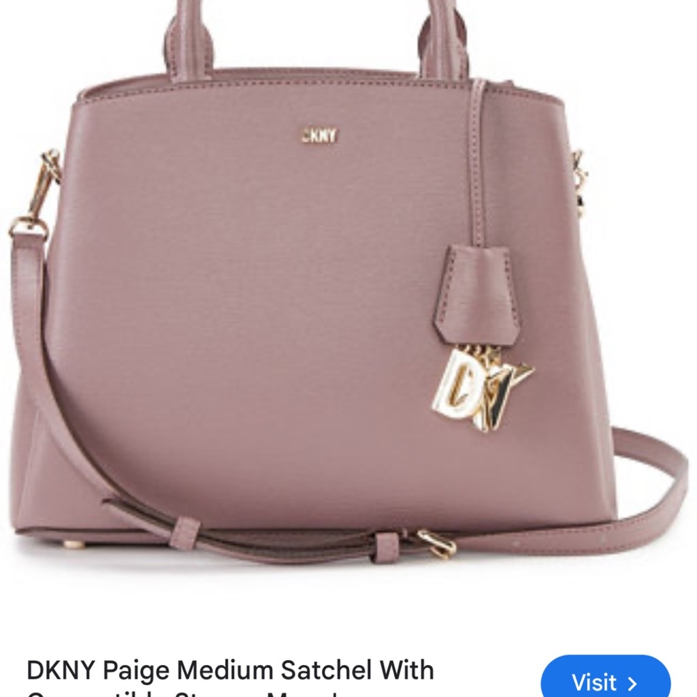 DKNY Women's Pink Paige Medium Satchel